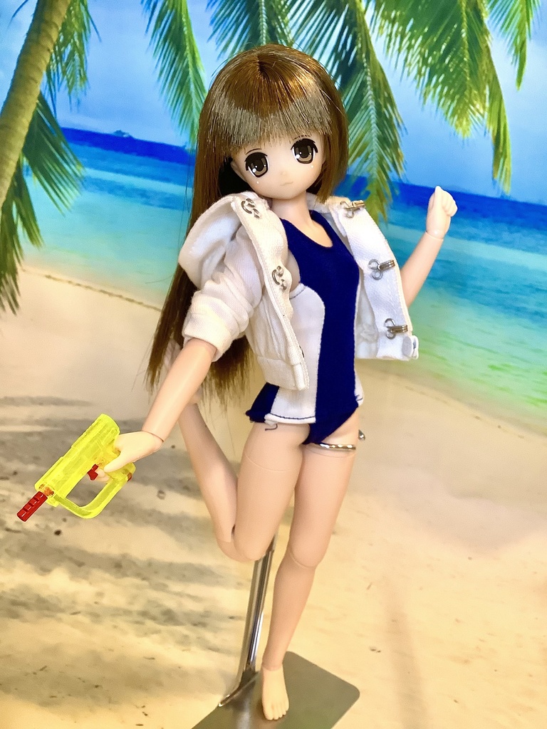 ◆1/6サイズ(ピコD可)ドール用 水鉄砲(拳銃タイプ)◆