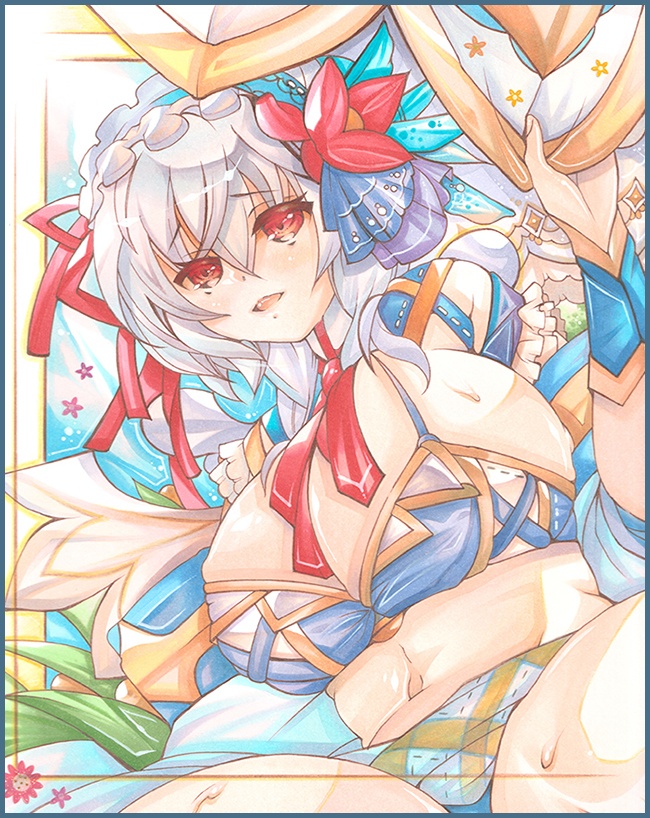 水着セーラさん　色紙