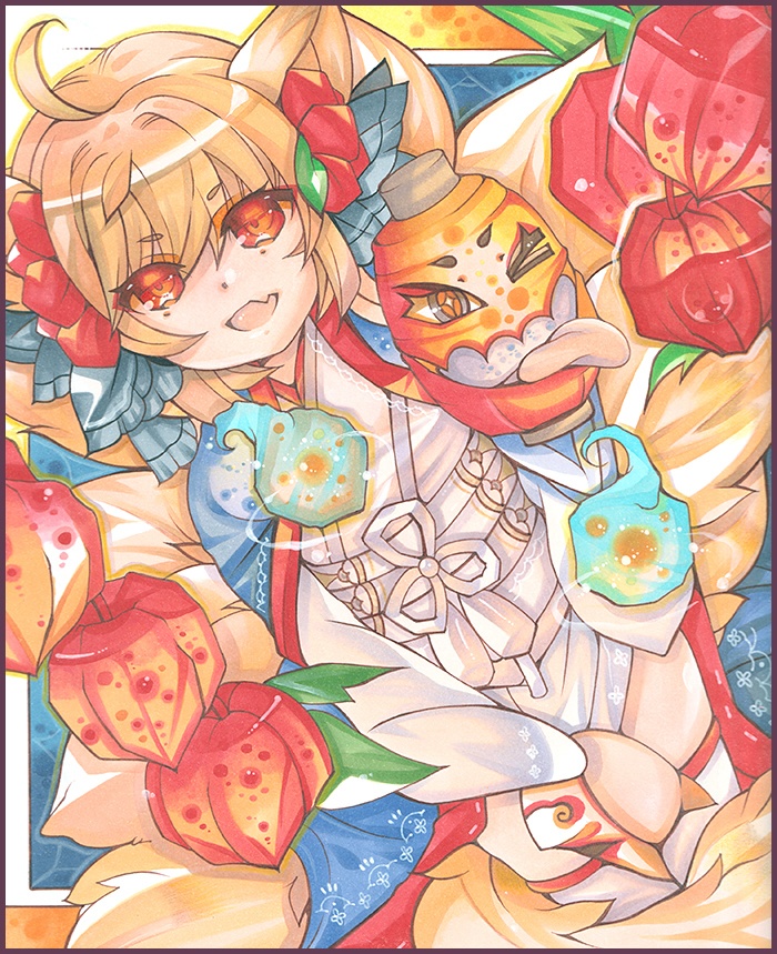 千年戦争アイギス　イナリ　色紙