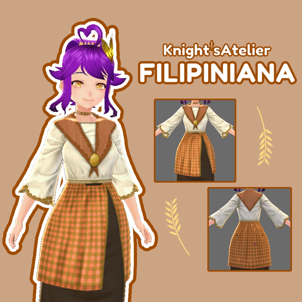 【VRoid】 Filipiniana (Maria Clara Gown)- Filipino Traditional Series