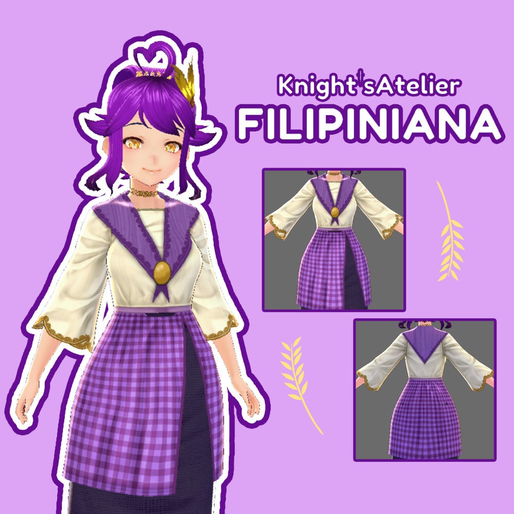 【VRoid】 Filipiniana (Maria Clara Gown)- Filipino Traditional Series