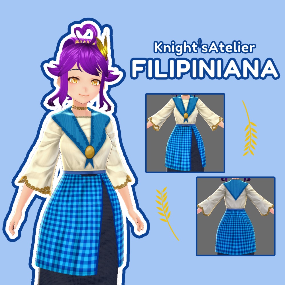 【VRoid】 Filipiniana (Maria Clara Gown)- Filipino Traditional Series