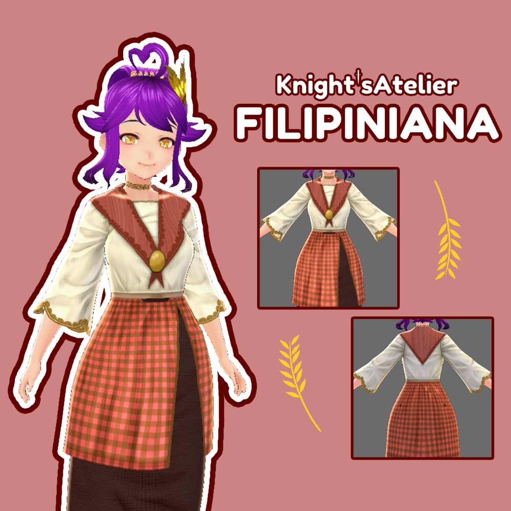 【VRoid】 Filipiniana (Maria Clara Gown)- Filipino Traditional Series