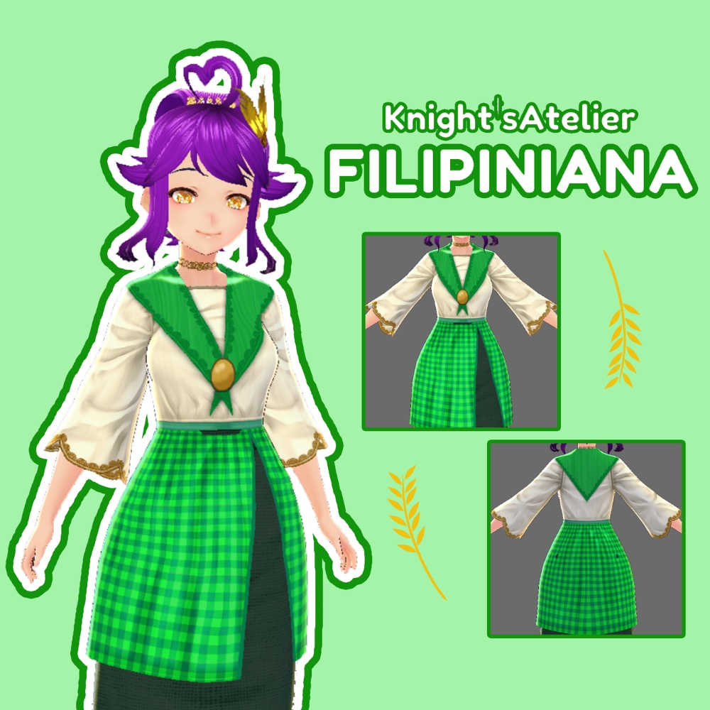 【VRoid】 Filipiniana (Maria Clara Gown)- Filipino Traditional Series