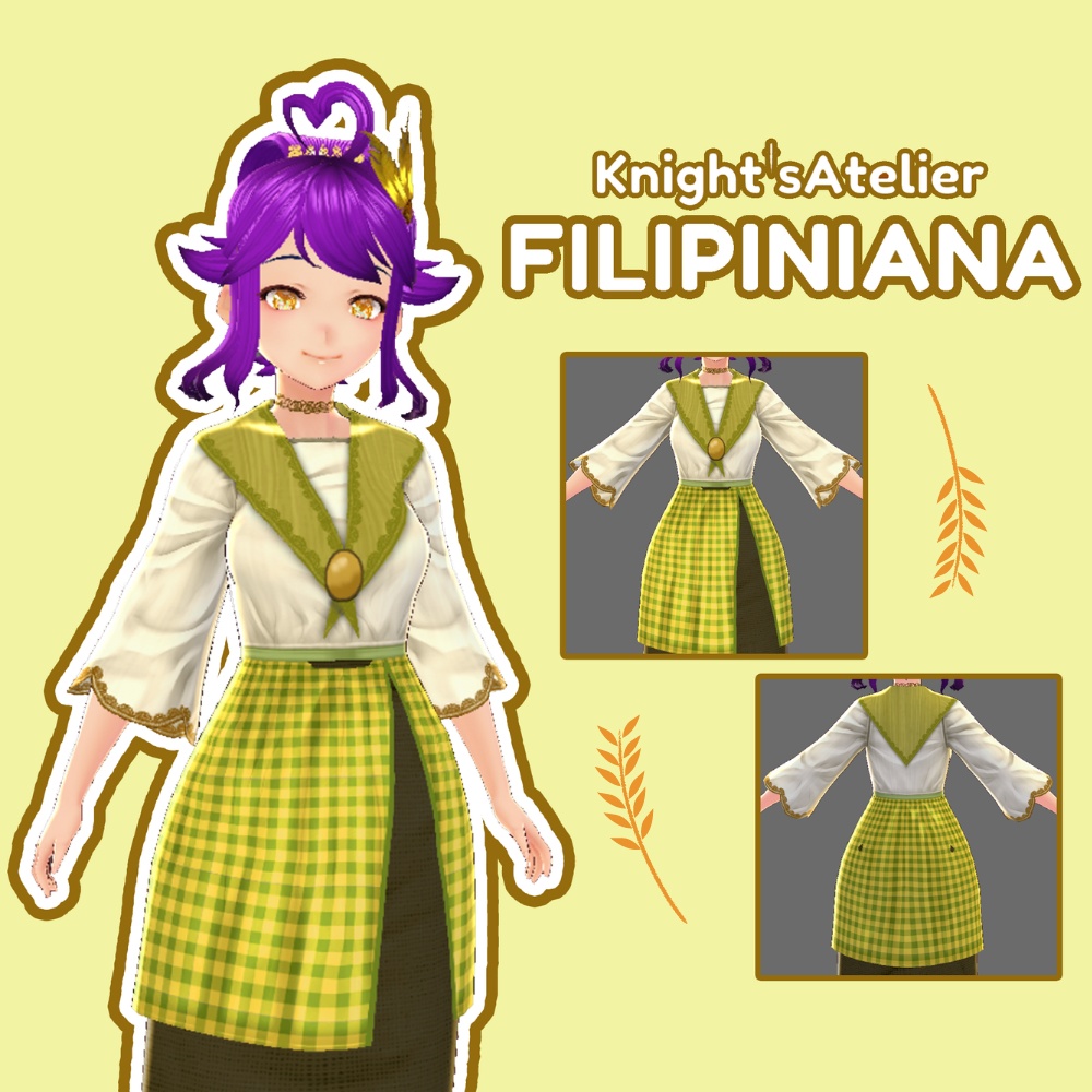【VRoid】 Filipiniana (Maria Clara Gown)- Filipino Traditional Series