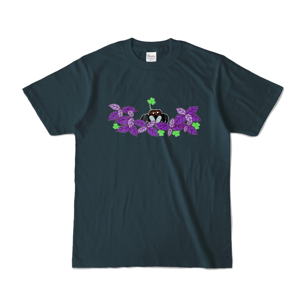 ハエトリグモTシャツ(デニムカラー)