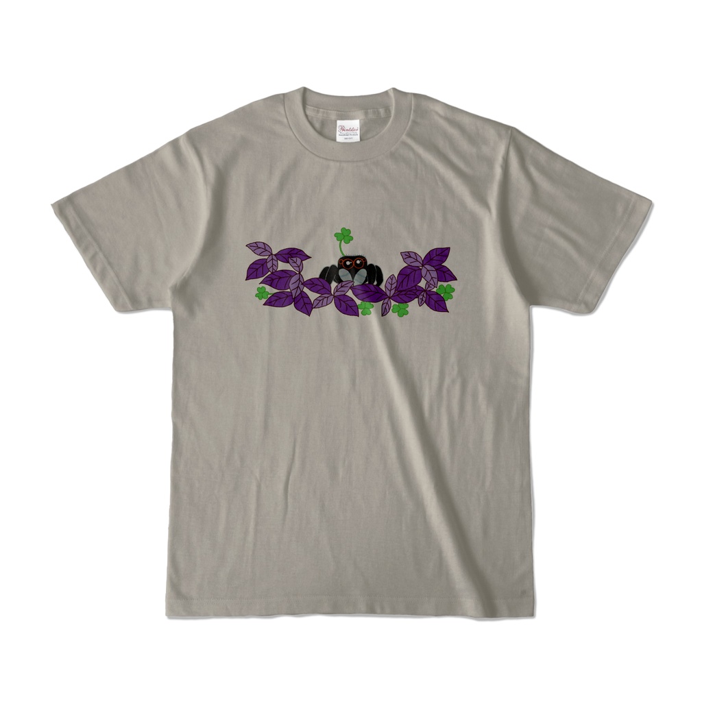 ハエトリグモTシャツ(シルバーグレー)