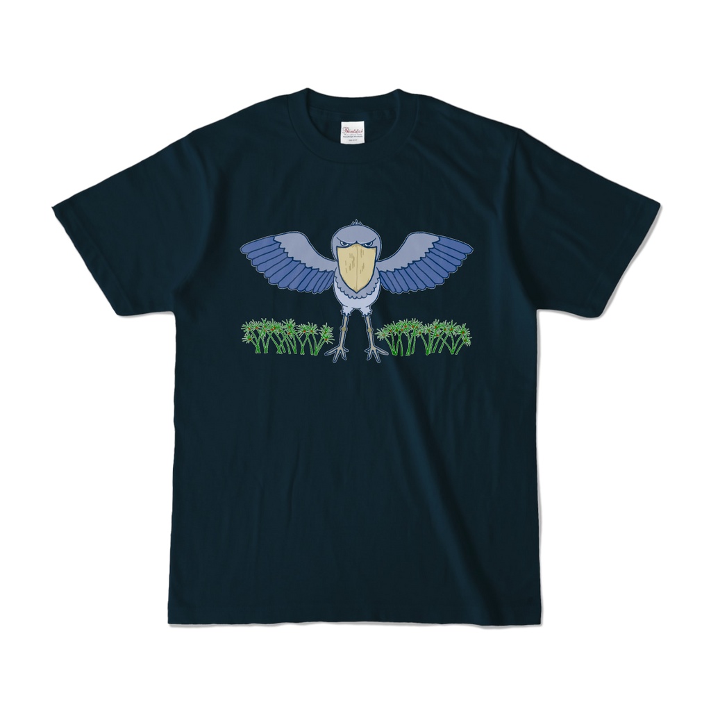 ハシビロコウTシャツ(ネイビー)