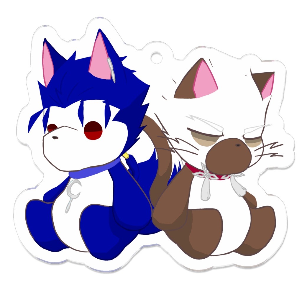 わんさーぬい&にゃーちゃーぬいキーホルダー
