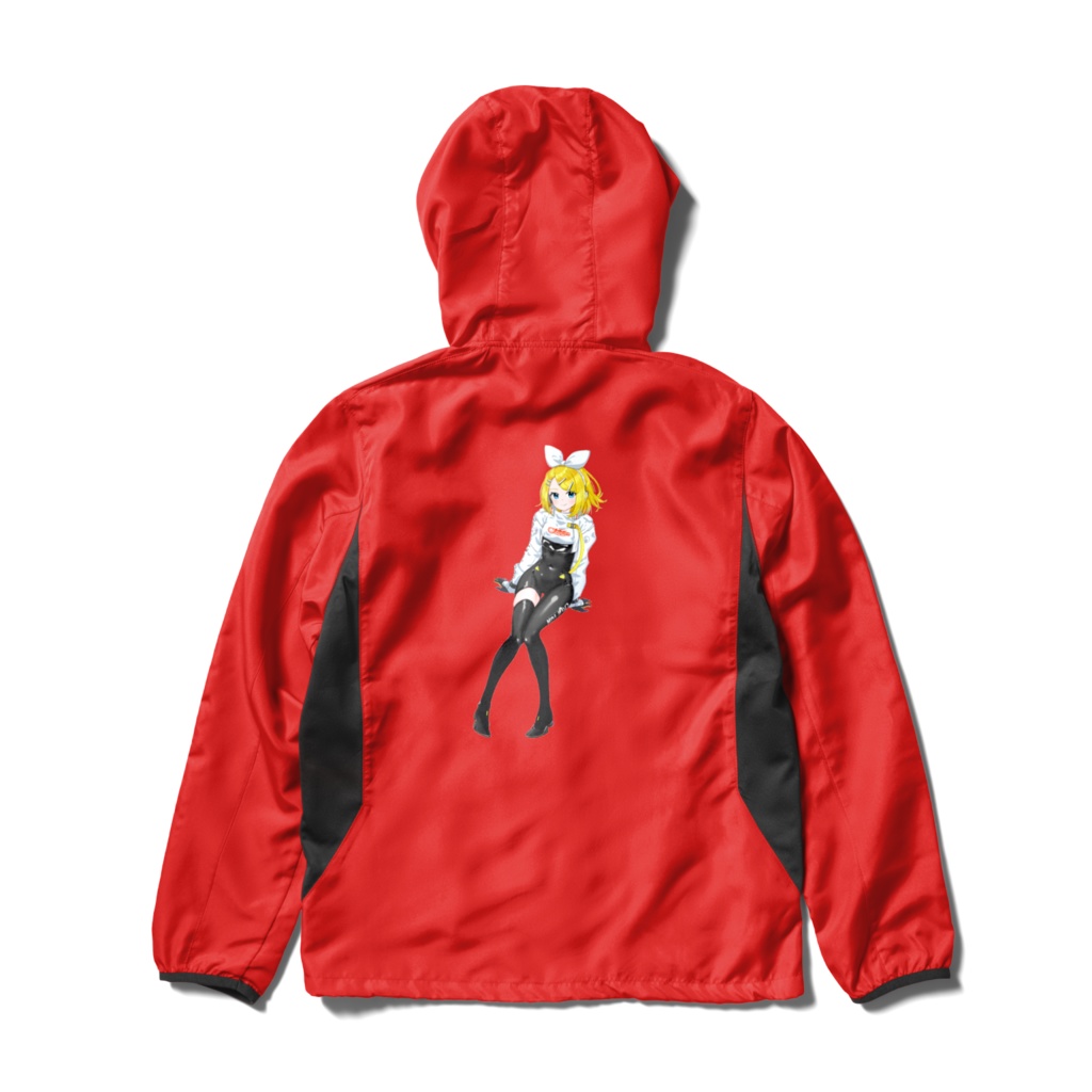 鏡音リン　レーシング2022　ウィンドブレーカーレッド