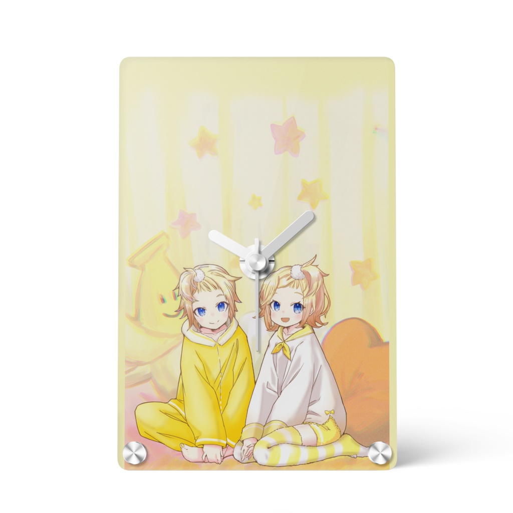 鏡音リン・鏡音レン　パジャマパーティー　アクリル時計