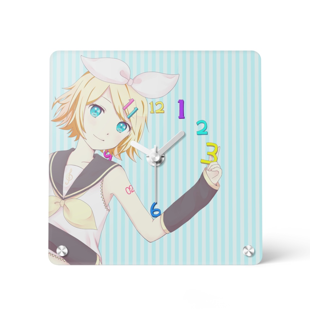 鏡音リン　アクリル時計