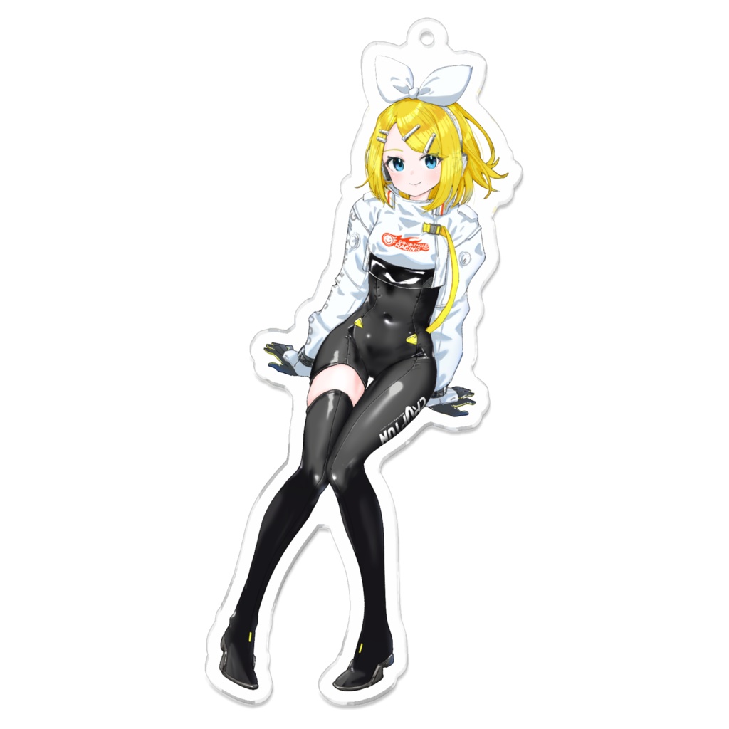 鏡音リン　レーシング2022　アクリルキーホルダー