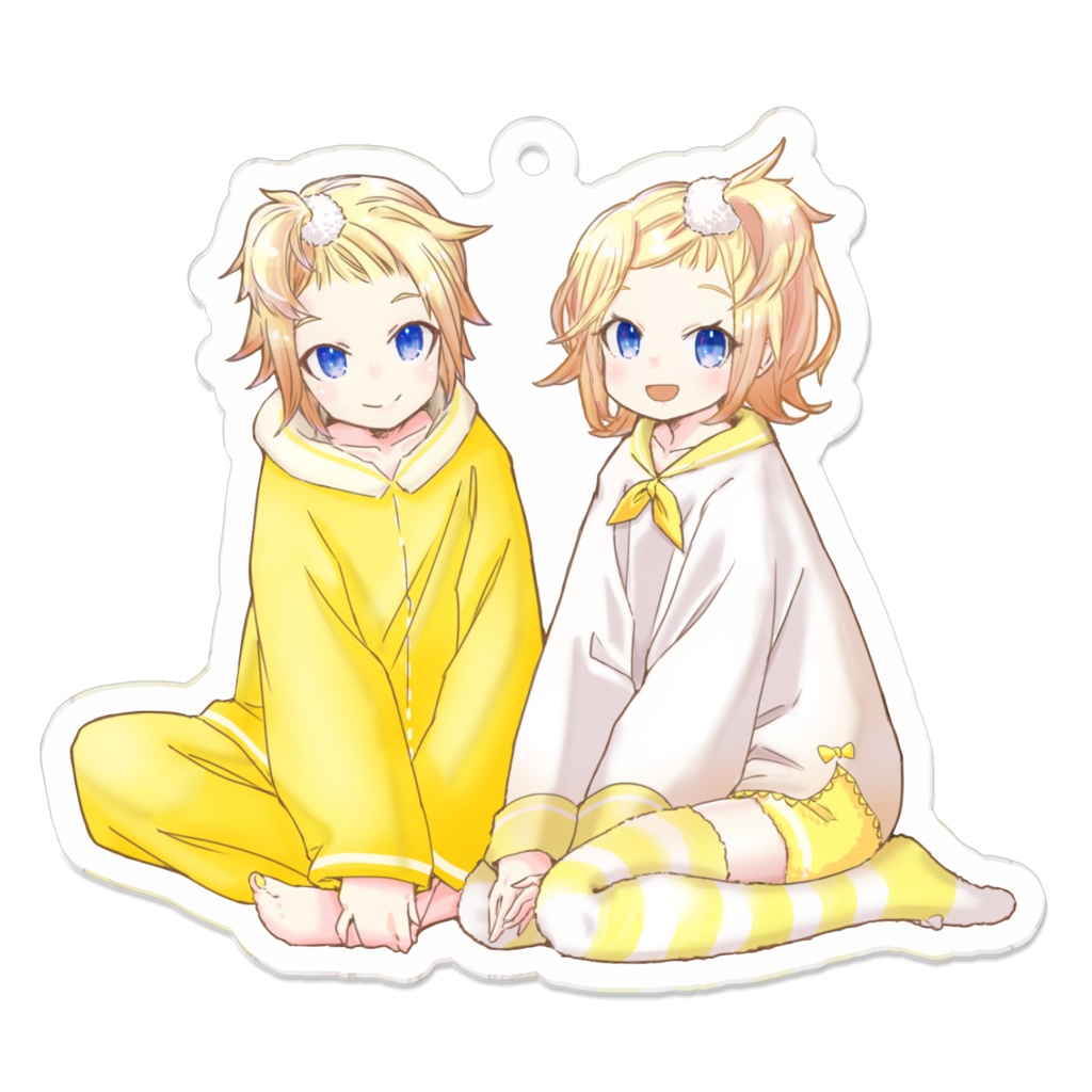 鏡音リン・鏡音レン　パジャマパーティー　アクリルキーホルダー