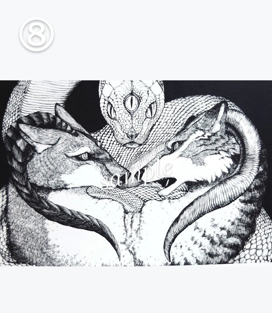 オリジナルイラスト ポストカード