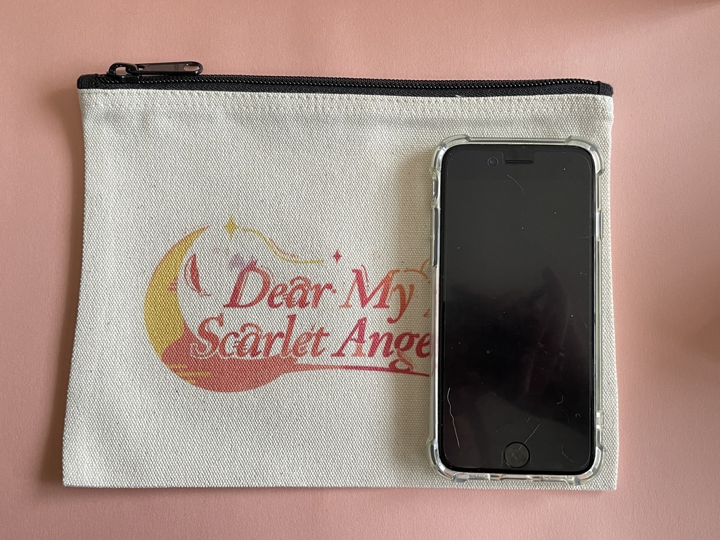 常ホ♀webオンリー【DearMyScarletAngel】ロゴグッズ【キャンバスフラットポーチ】