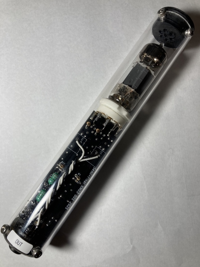 真空管ヘッドホンアンプ XM03 黒基板ver