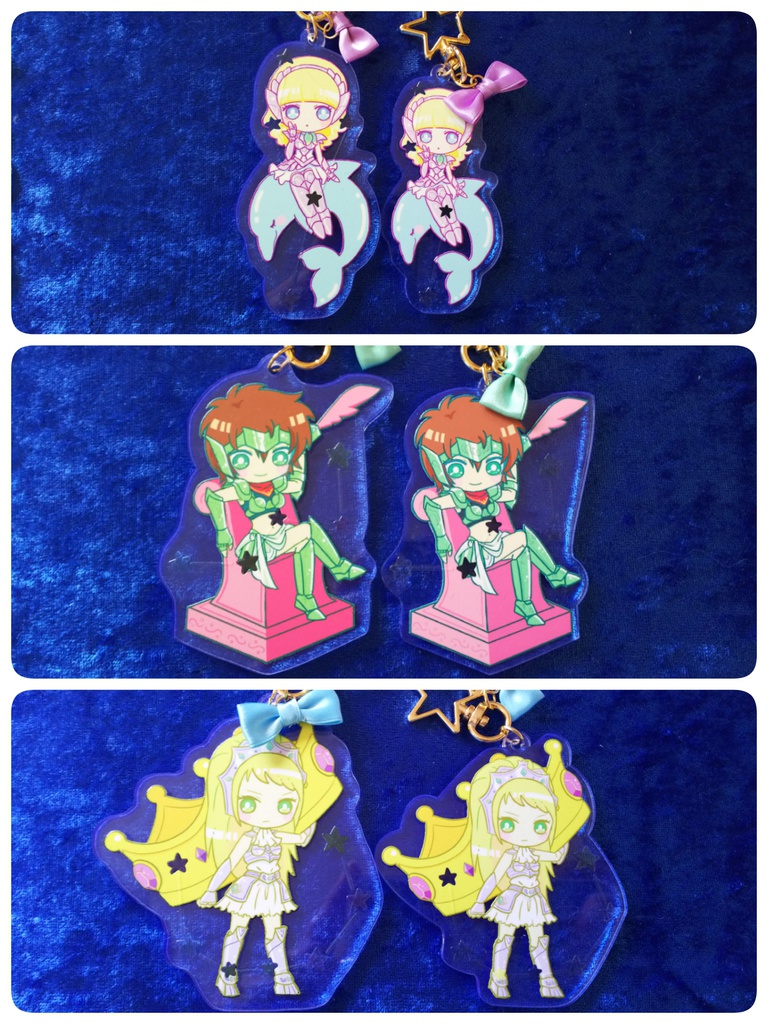 セインティア 星のアクリルキーホルダー