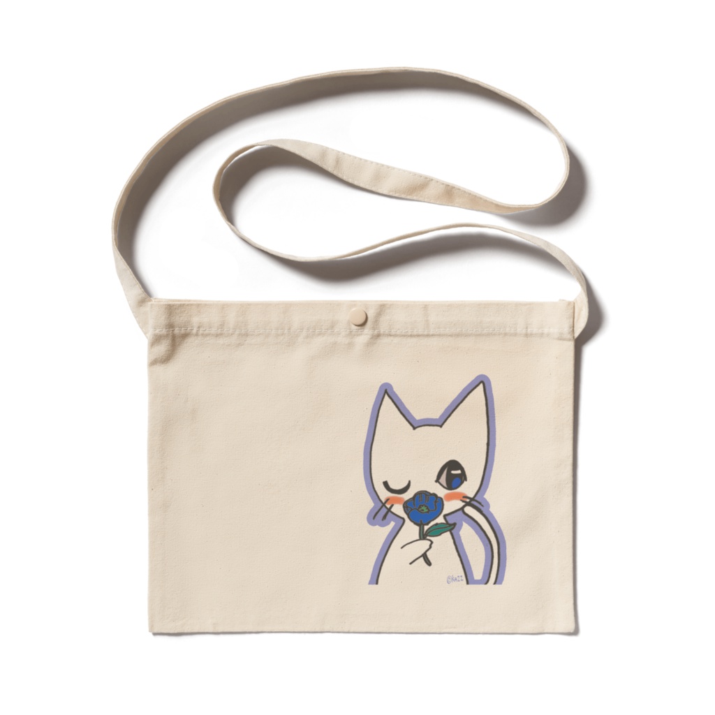 青バラにゃんこ