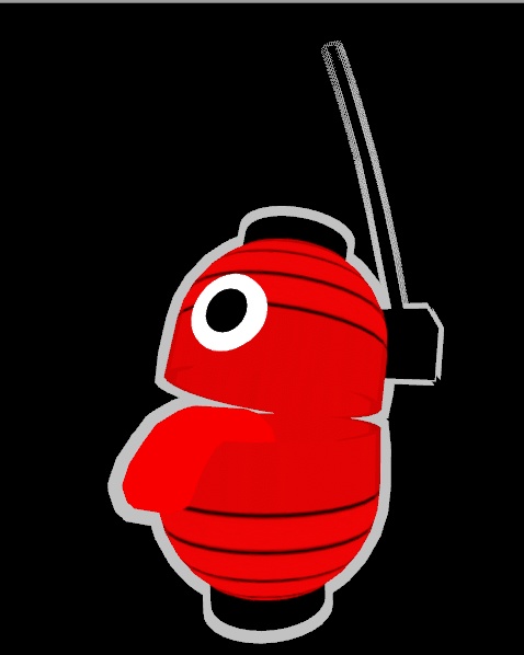 オバケちょうちん(赤)【cluster用アイテム】