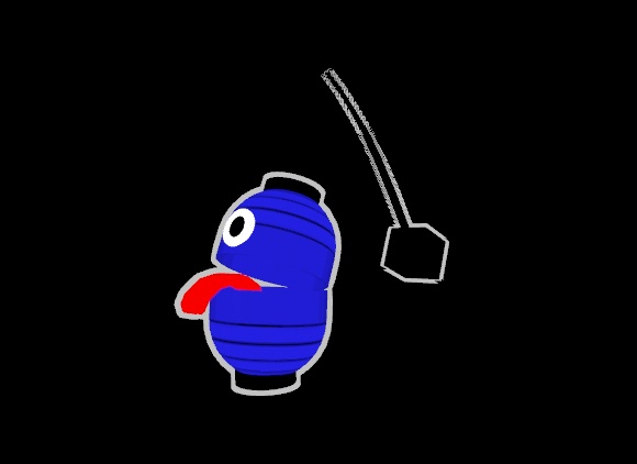 オバケちょうちん(青)【cluster用アイテム】