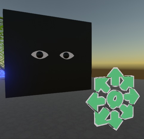 目が合う壁【cluster用アセット】