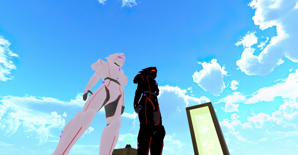 オリジナル3DモデルVRM 変身スーツ(TYPE-Black/TYPE-White)【cluster対応アバター】