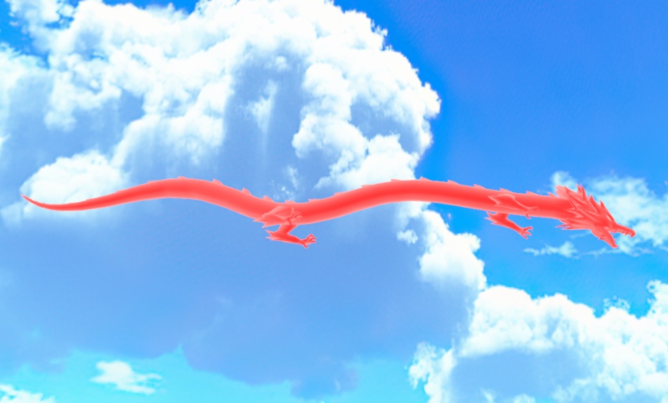 6-COLORED DRAGONS (龍のアバター6色 黒・白・赤・青・紫・銀)VRM【cluster用アバター】