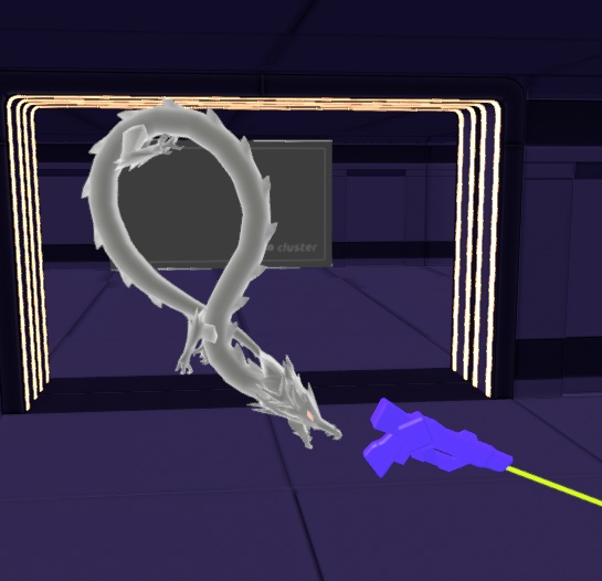 6-COLORED DRAGONS (龍のアバター6色 黒・白・赤・青・紫・銀)VRM【cluster用アバター】