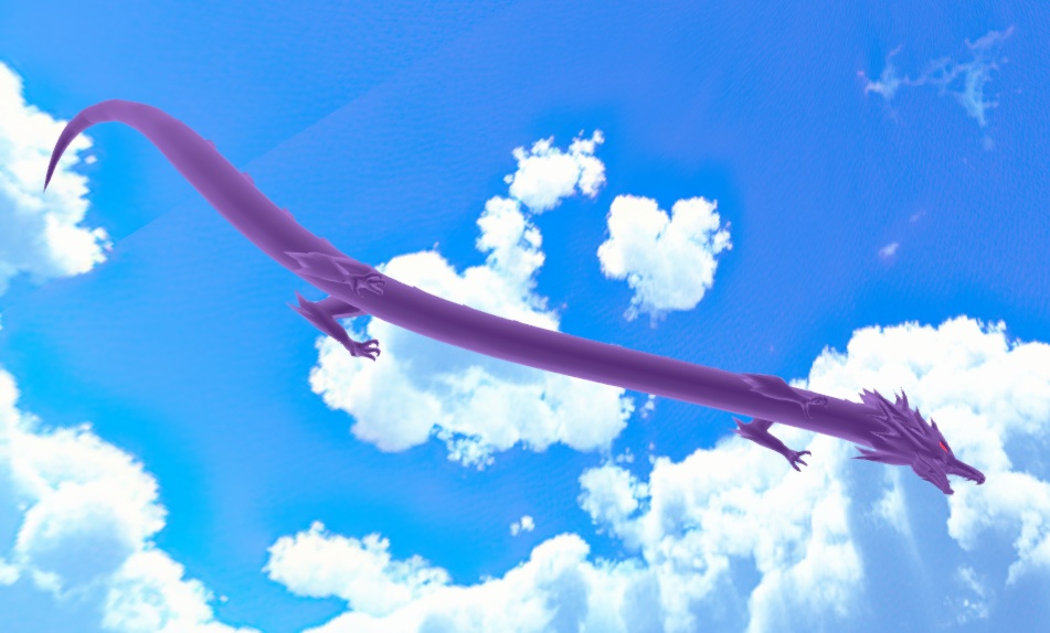 6-COLORED DRAGONS (龍のアバター6色 黒・白・赤・青・紫・銀)VRM【cluster用アバター】