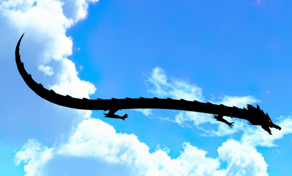 6-COLORED DRAGONS (龍のアバター6色 黒・白・赤・青・紫・銀)VRM【cluster用アバター】