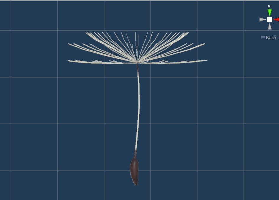 タンポポの綿毛3Dモデル【cluster用Asset】