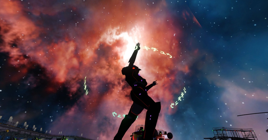 変身スーツ離席中(Black/White)【cluster対応アバター】VRM