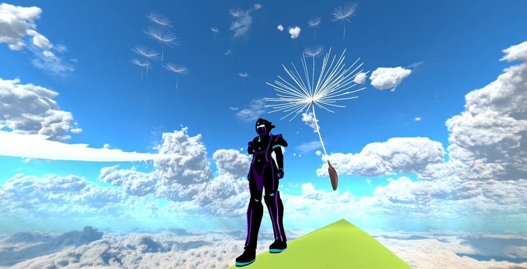 HSNeon オリジナル3DモデルVRM 変身スーツ(TYPE-Neon)【cluster対応アバター】