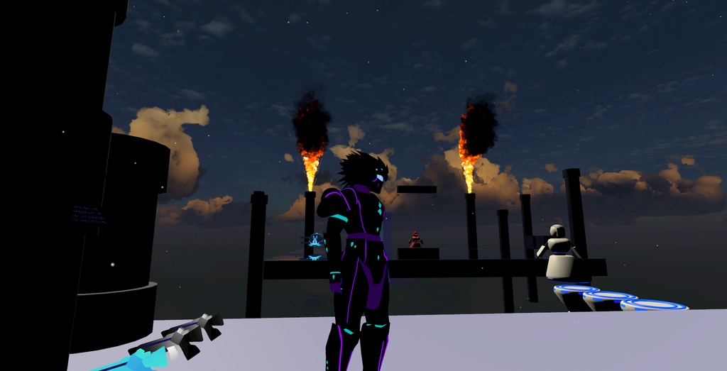 HSNeon オリジナル3DモデルVRM 変身スーツ(TYPE-Neon)【cluster対応アバター】