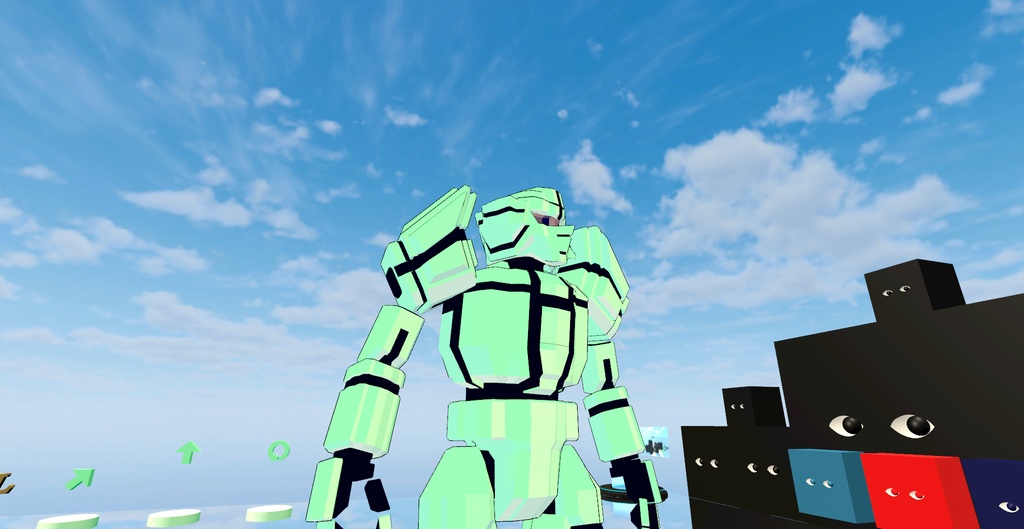 GRAK F-R003 オリジナル巨大ロボットアバター+通常サイズ3体