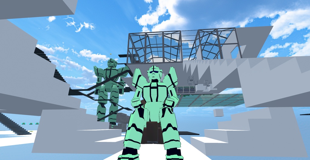 GRAK F-R003 オリジナル巨大ロボットアバター+通常サイズ3体