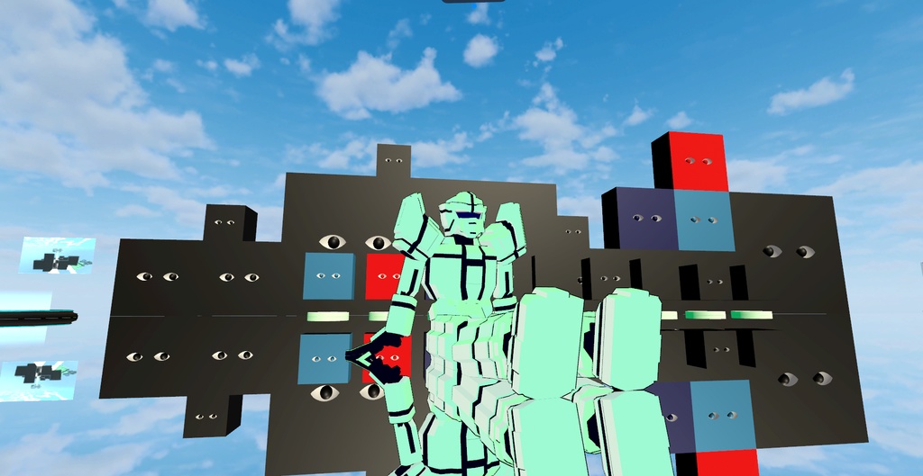 GRAK F-R003 オリジナル巨大ロボットアバター+通常サイズ3体