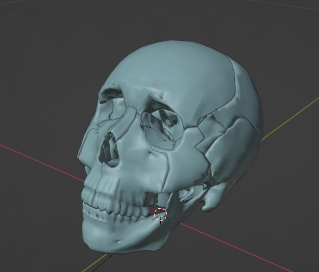 頭蓋骨22パーツ3Dモデル FBX