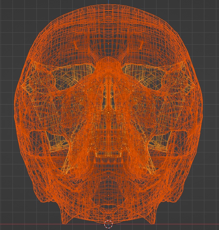 頭蓋骨22パーツ3Dモデル FBX