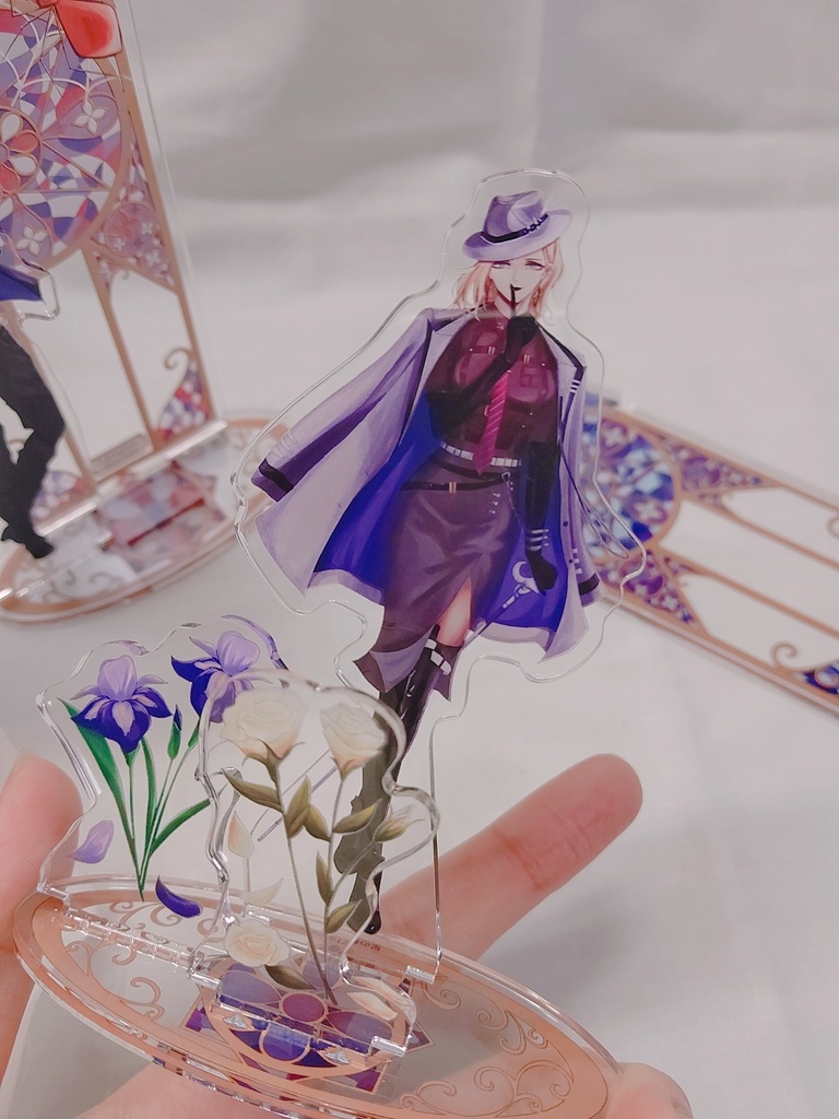 ステンドグラス風アクリルジオラマ