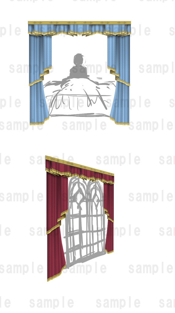 パーツ分けカーテン001