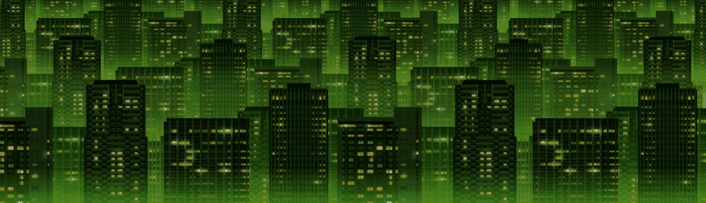 ビル街 6種セット 横スクロール