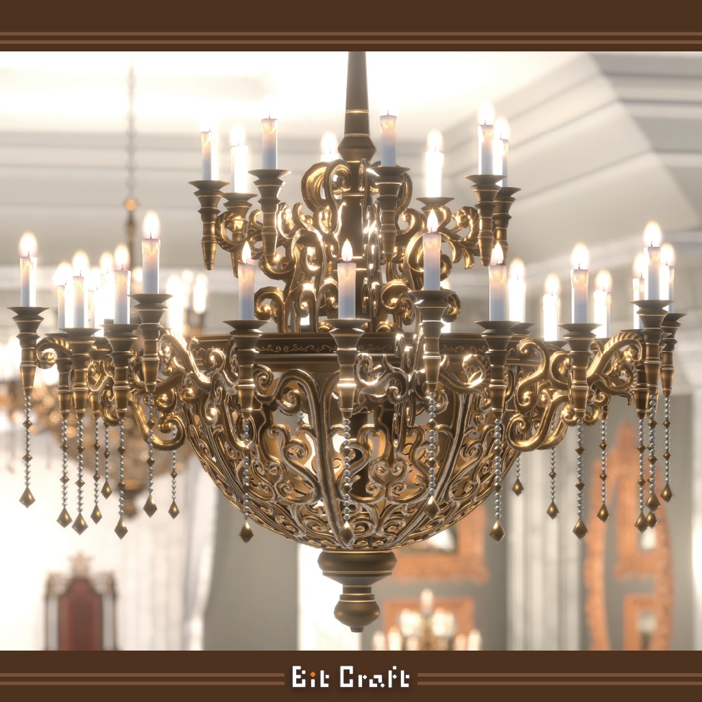 【VRC 3D家具】ヨーロッパ宮廷風家具【European royal style Furniture】