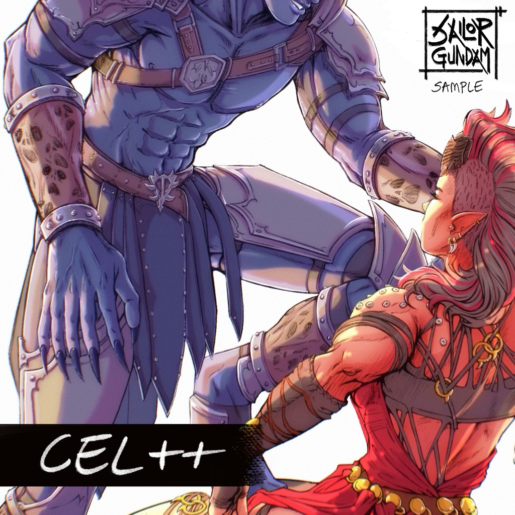 Cel++ (1) Full Body Illustration Commission 