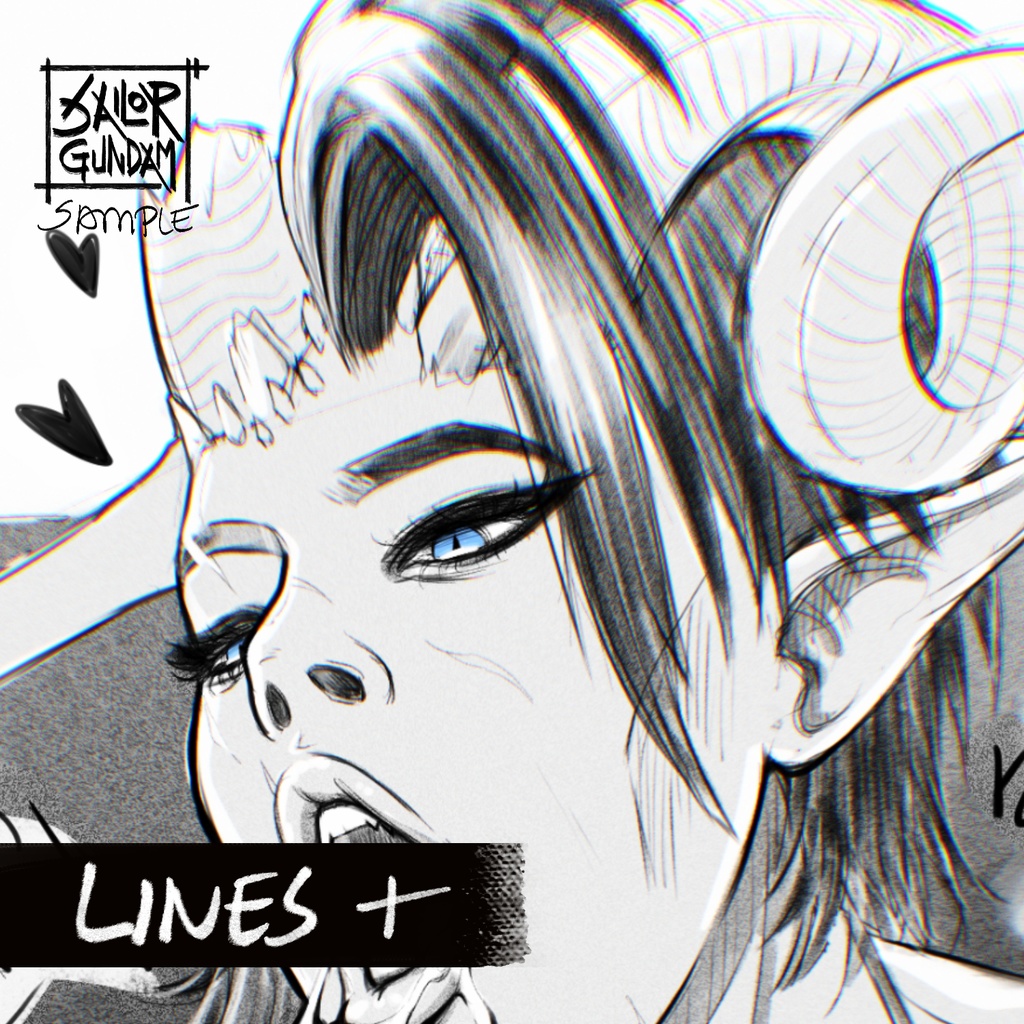 Lines+ (1) Full Body Illustration Commission 