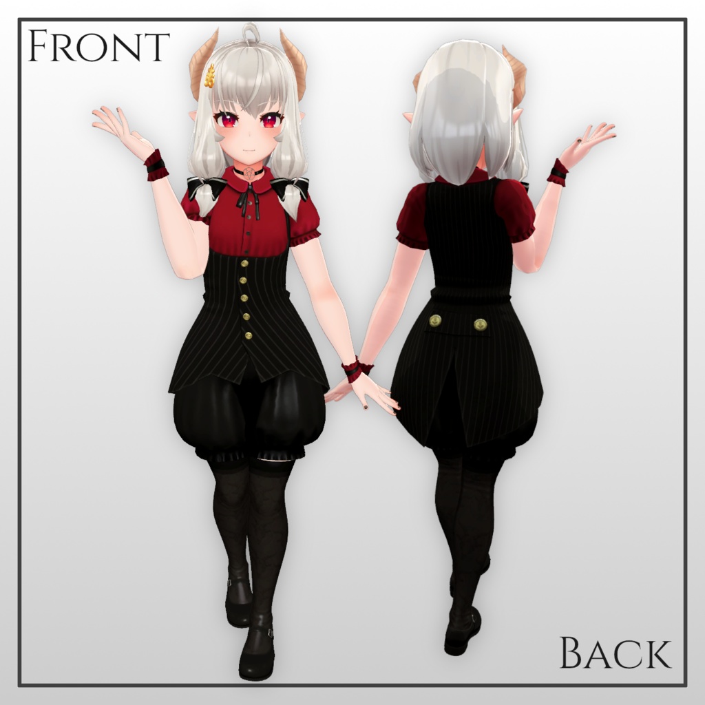 オリジナル3Dモデル「ニネット」 "Ninette" 3D Model