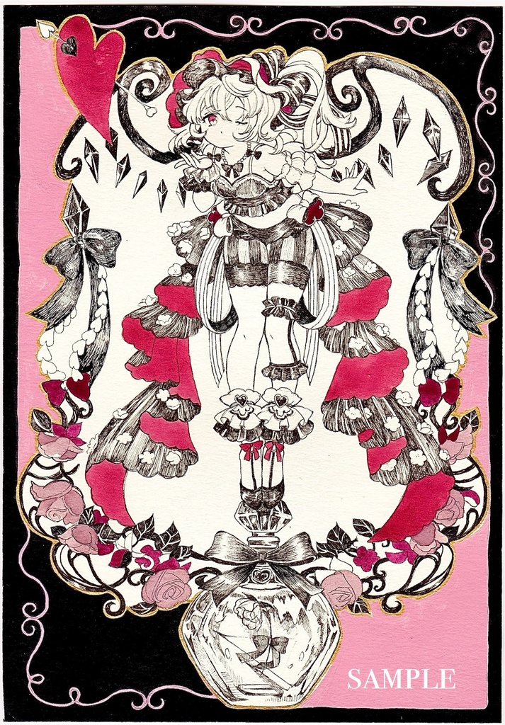 東方project 手描きイラスト　　「フランドール」水彩紙