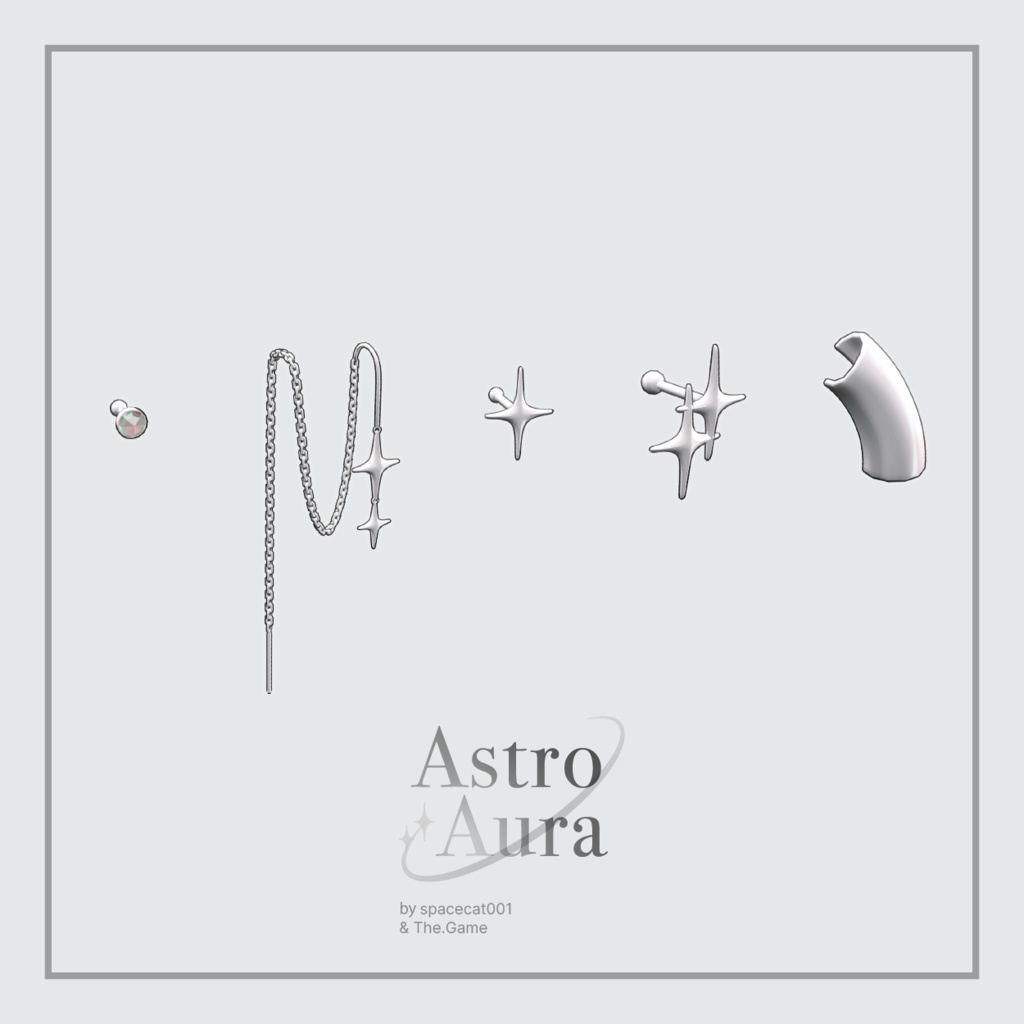 「VRC想定」Ear Accessories Set - COSMIC