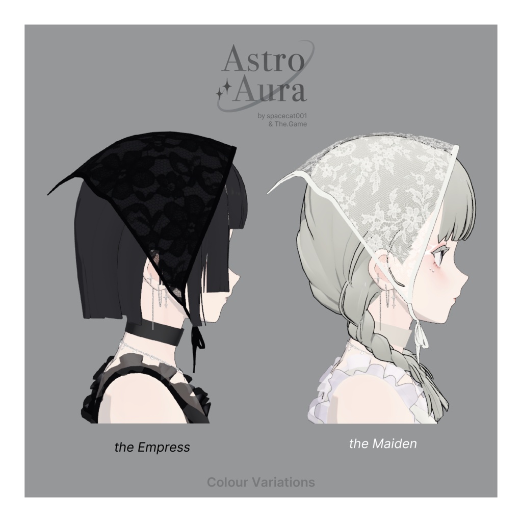 「VRC想定」 Hair Accessories Set - COSMIC